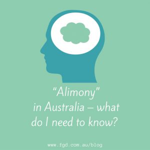 alimony