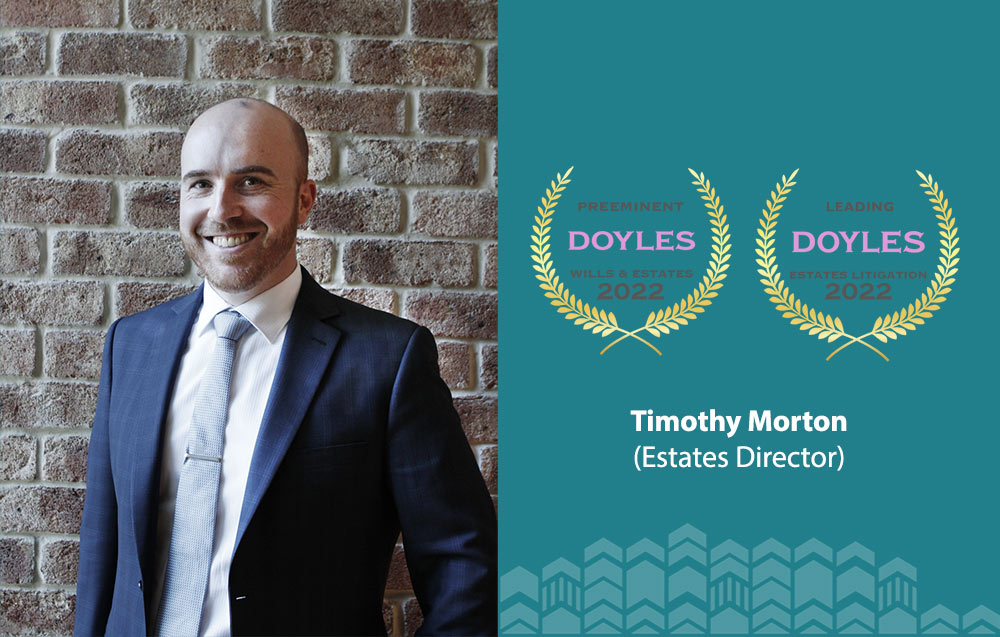 Preeminent lawyer for Wills, Estates and Succession Planning - Doyle's Guide